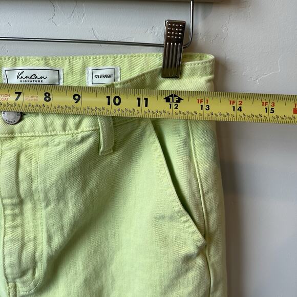 KanCan Signature 90s Straight Cargo Stretch Neon Pants Size 26 - Picture 9 of 10